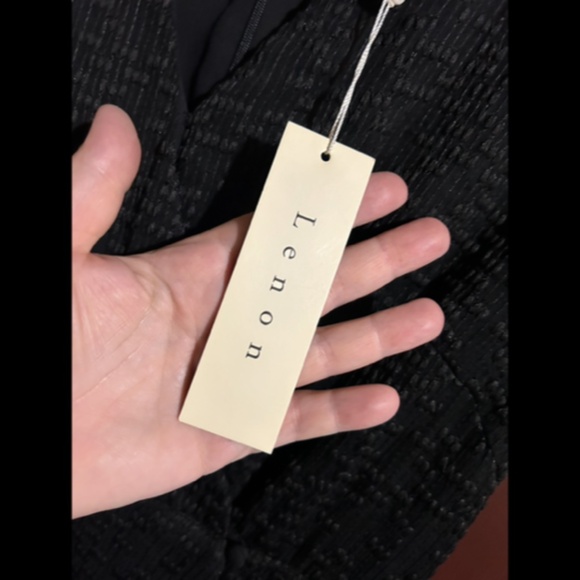 Lenon x Anthropologie Short Sleeve V-Neck Faux Wrap Romper Black Size S - NWT - Picture 13 of 16